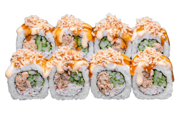 Спайсі рол із запеченим лососем Ебоші суші Буковель