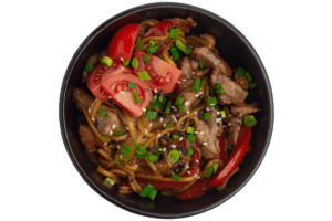 Локшина яєчна зі свининою L Ебоші суші в Одесі